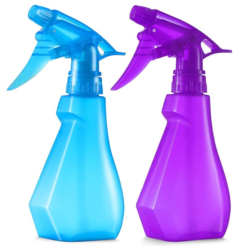 DilaBee 8oz Empty Spray Bottles - Heavy Duty Cleaning & Plant Mister | BPA-Free Blue & Purple 2-Pack