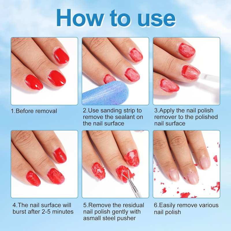 Gel Nail Polish Remover - Quick & Easy Foil-Free Formula | 15ml