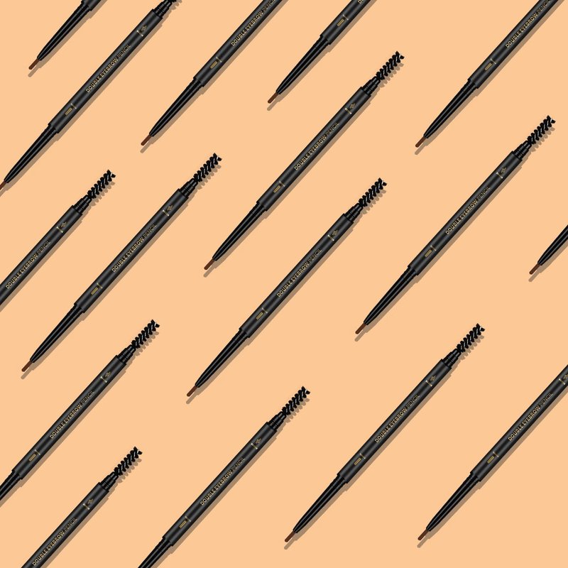 3Pcs Waterproof Eyebrow Pencil Dark Brown, Premium Eye Brow Pencil Brn with Spoolie Brush, Longwearing for Perfect Brows, Professional, Precision, Defines, Double-ended Eyebrow Pen for Women, O'CHEAL