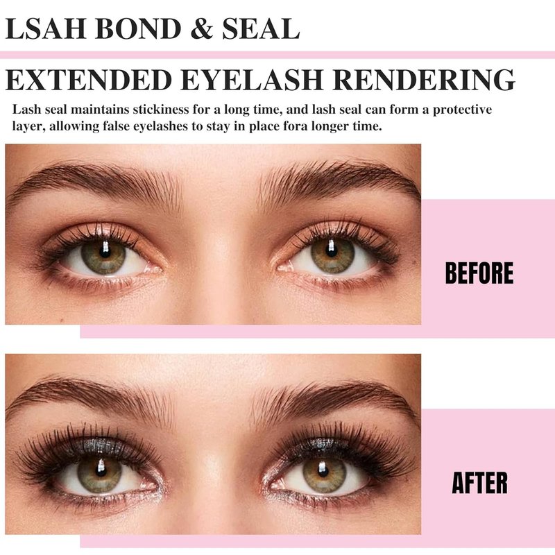 Mayhug Lash Bond & Seal - Waterproof Lash Glue Remover with Tweezers for Easy Cluster Removal