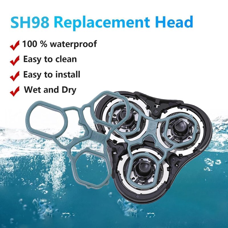 RQ11 Replacement Shaver Heads Compatible with Philips Norelco Sensotouch 2D, Replacement Blades Compatible with Philips Electric Shaving 1150x, 1160x, 1170x 1180x