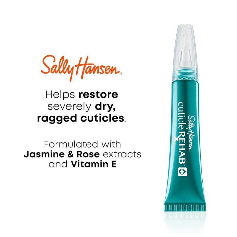 Sally Hansen Cuticle Rehab™ Nail Treatment - Moisturizing Formula with Jasmine, Rose & Vitamin E | Hydrates & Strengthens Nails