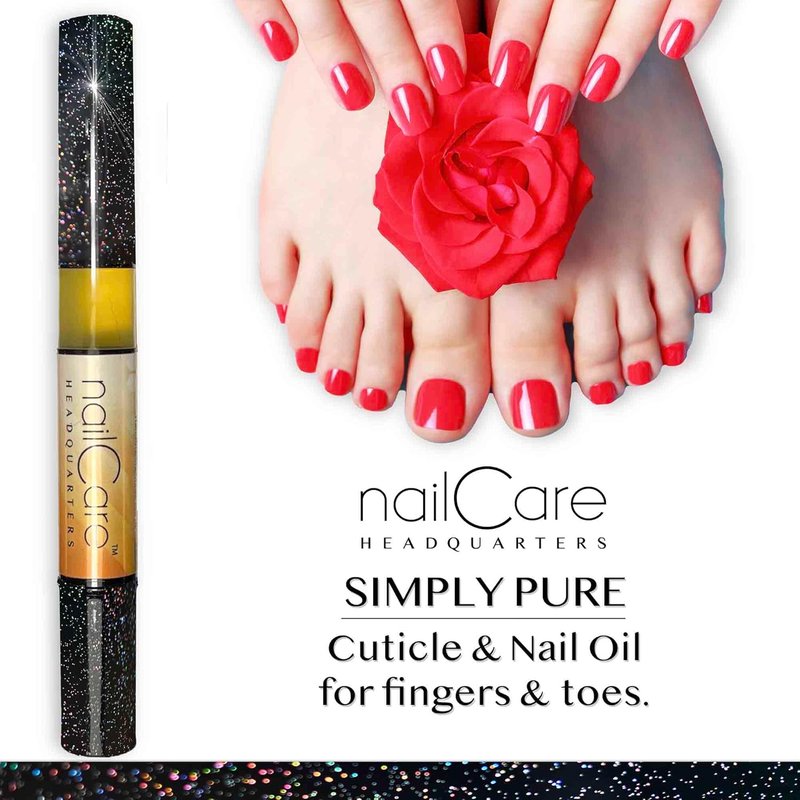 Simply Pure Cuticle Oil Pen by Nail Care Headquarters - Strengthen & Nourish Damaged Nails | Milk & Honey Scent