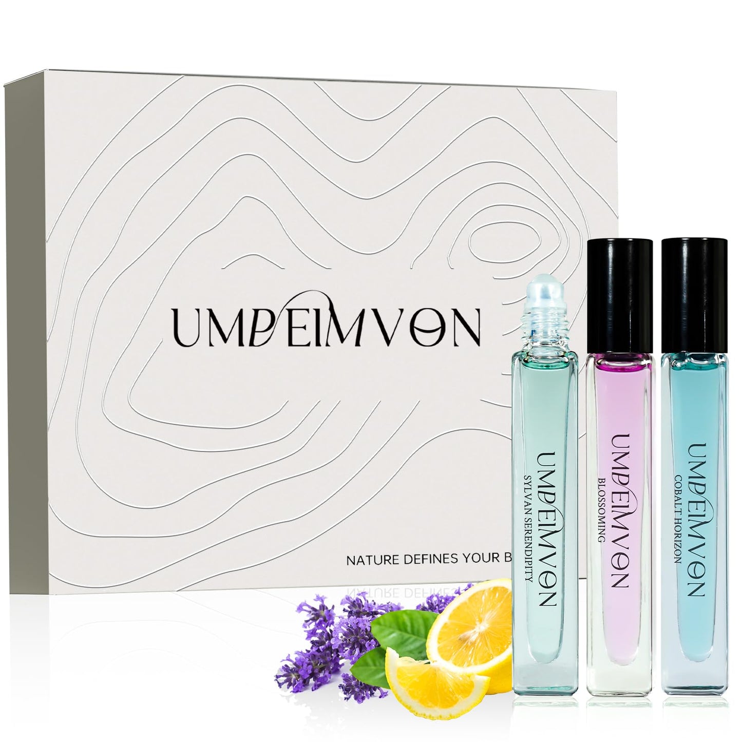 Umpeimvon Perfume Oil Roll On Perfume, Unisex Long Lasting Body Oil, Scent from Flora and Nature, Travel Size 0.33 Fl. Oz