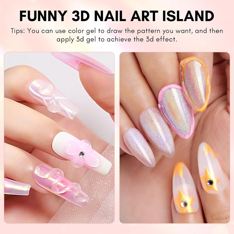 Nail Rhinestone Glue Kit - Super Strong 3D Gel for DIY Nail Art | Easy to Use for Beginners & Pros