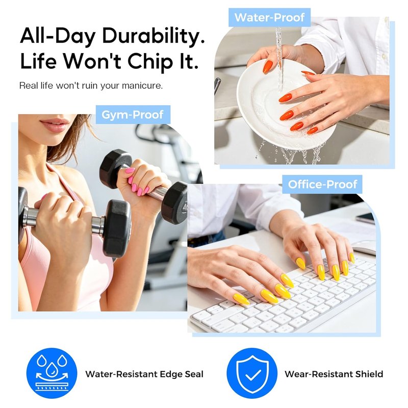 Morovan Top Coat Nail Polish - 14 Day No Chip Quick Dry Formula | High Gloss Clear Finish, 0.5 fl oz