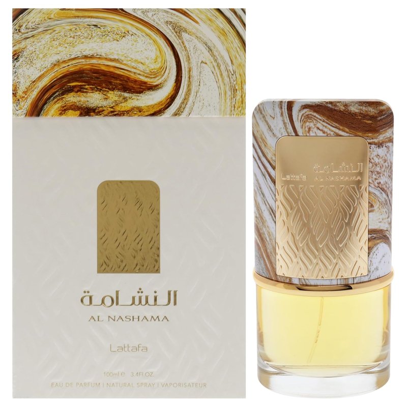 Lattafa Al Nashama Eau de Parfum Spray - Long-Lasting Spicy Fruity Woody Fragrance for Unisex | 3.4 Ounce / 100 ml