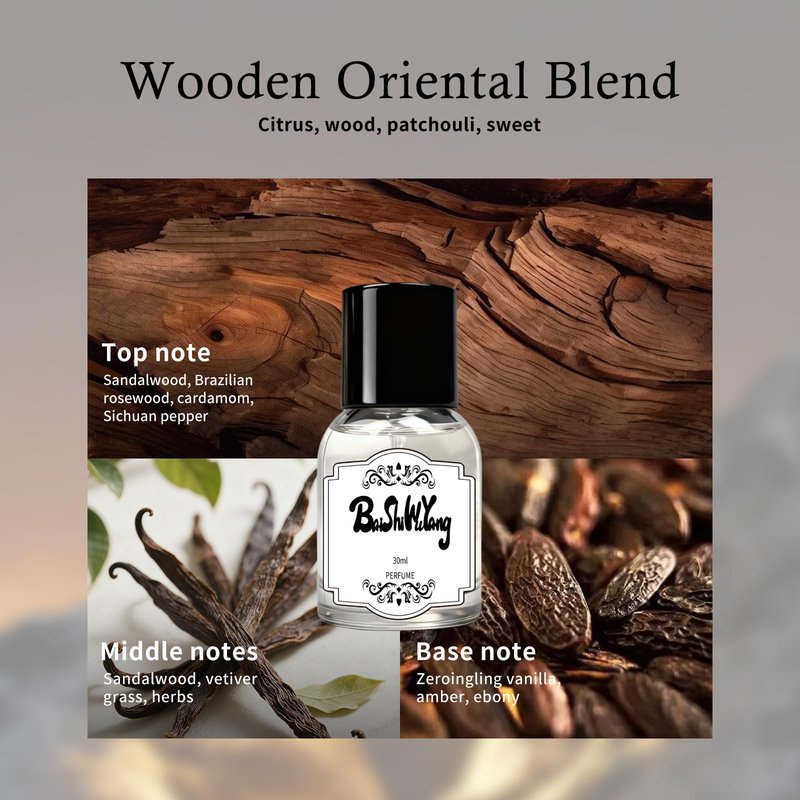 Perfume for Women, Eau de Parfum, Woody Oriental Notes Long Lasting With Wood, Agarwood, Vanilla, Sichuan Pepper, Cardamom & Amber, 30ml / 1fl oz