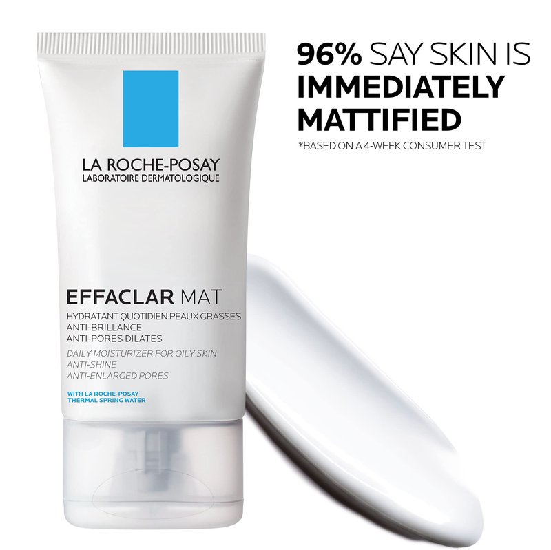 La Roche-Posay Effaclar Mat Oil-Free Mattifying Moisturizer,(Pack of 2)