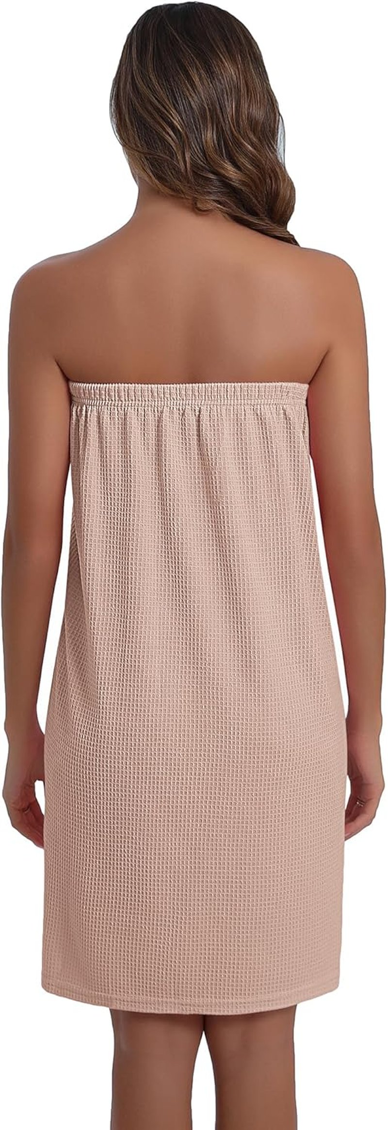 Ekouaer Waffle Robe for Women - Lightweight Knee-Length Shower Wrap with Pocket | Soft & Comfortable S-L
