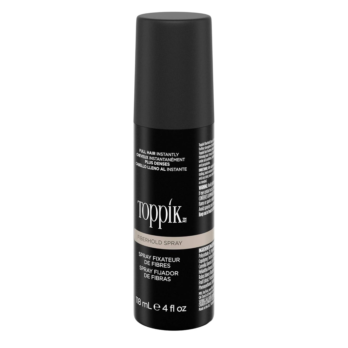 Toppik FiberHold Spray - Unscented Hair Thickening Formula | 4 Fl Oz