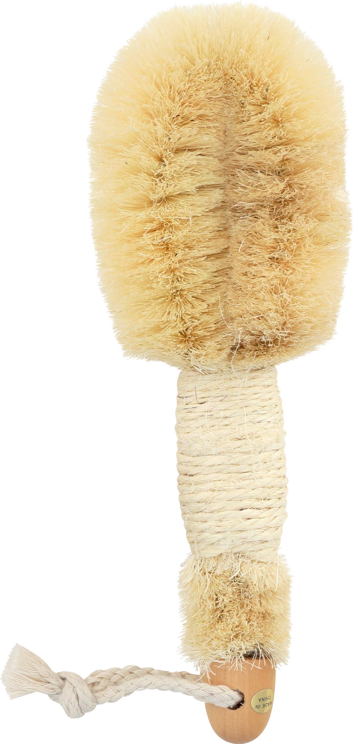 Baudelaire Sisal Bath Brush for Shower - 9 in - Traditional Japanese-Style Loofah Brush for Excellent Body Exfoliation - Essential Back Scrubber That Freely Removes Dead Cells.