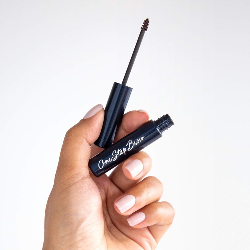 Lune+Aster One-Step Brow | Tinted Eyebrow Gel To Fill, Tame, And Shape Brows - Dark Brown