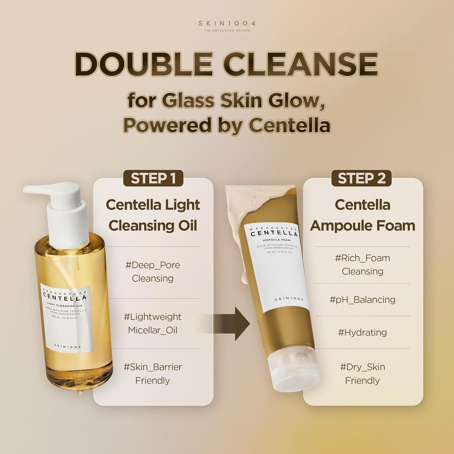 SKIN1004 Madagascar Centella Light Cleansing Oil - Gentle Face Cleanser | 6.76 fl. oz (200ml)
