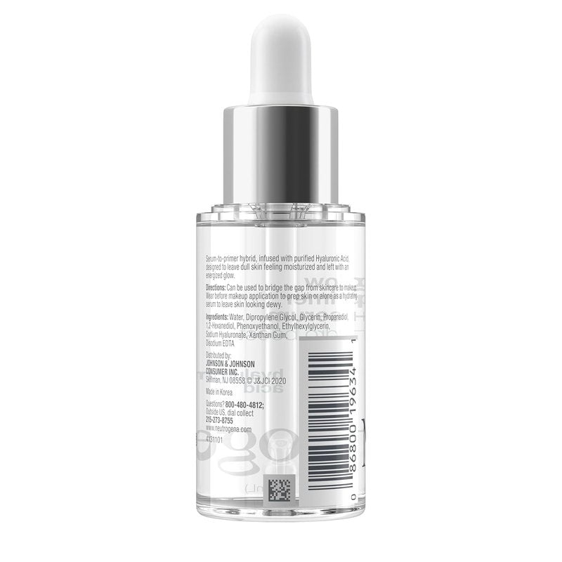 Neutrogena Hydro Boost Glow Booster Primer - Hydrating Serum-to-Primer Hybrid with Hyaluronic Acid | 1.0 fl. oz