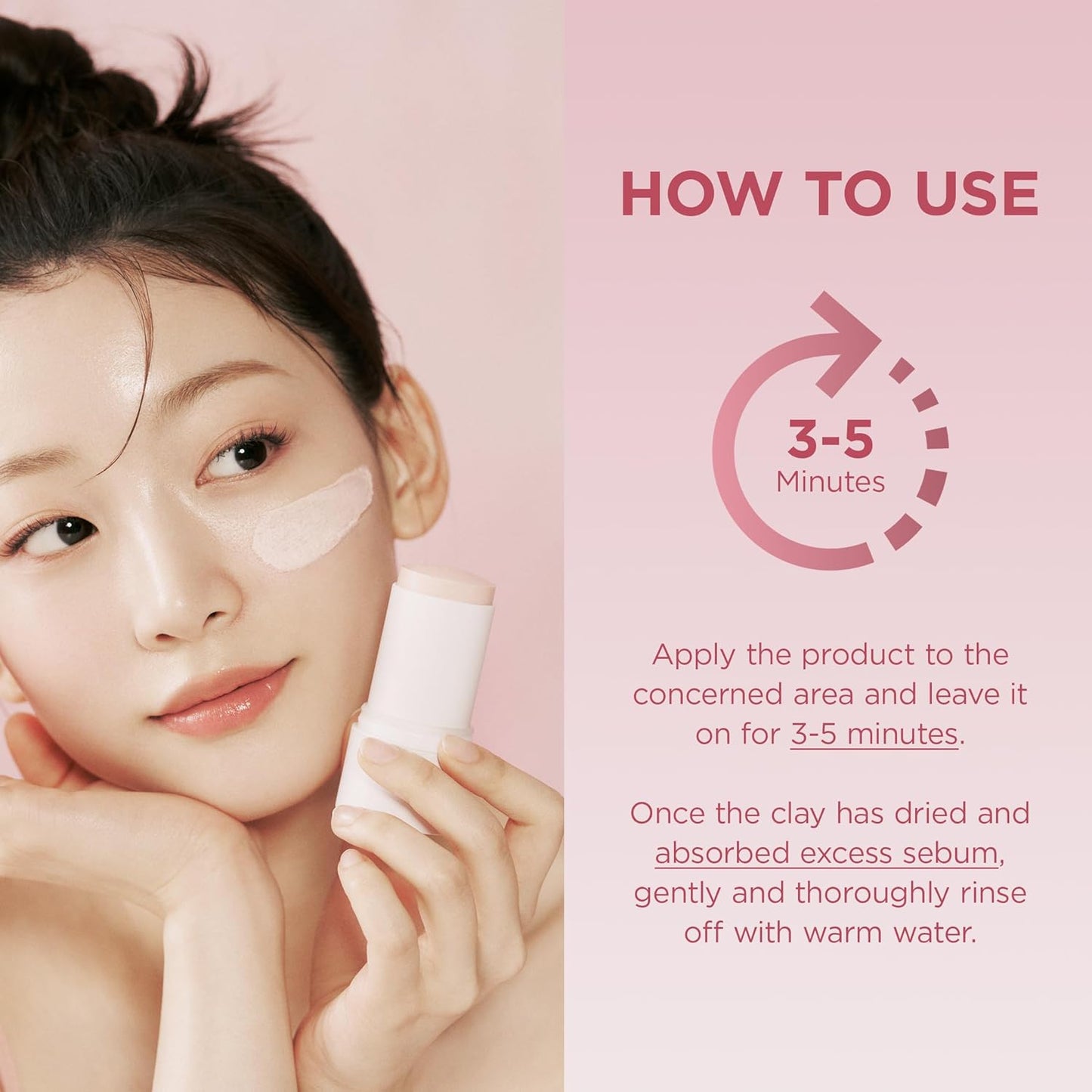 SKIN1004 Poremizing Quick Clay Stick Mask - Pore Minimizer with Centella for Sebum Control | 0.95 oz / 27g