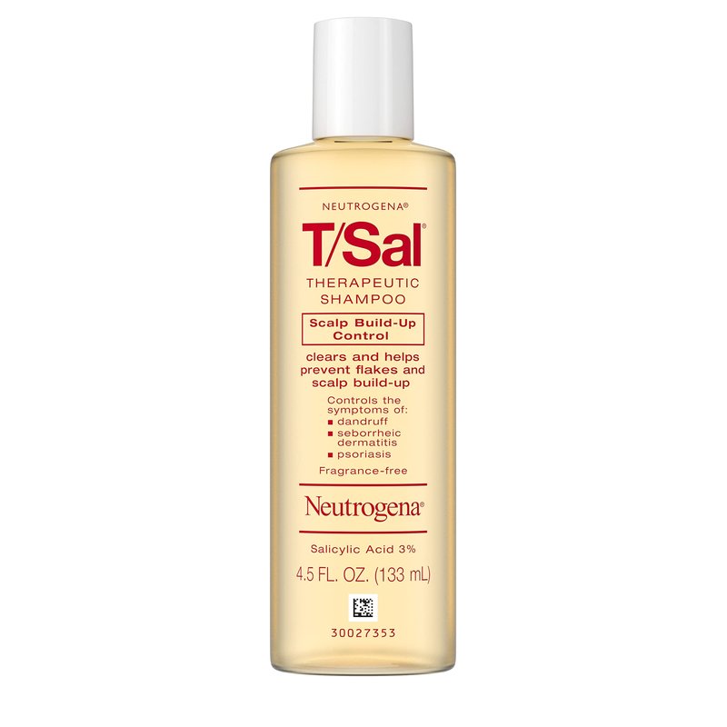 Neutrogena T/Sal Therapeutic Scalp Shampoo for Scalp Build-Up Control with 3% Salicylic Acid, Scalp Treatment for Dandruff, Scalp Psoriasis & Seborrheic Dermatitis Relief, 4.5 fl. oz (Pack of 6)