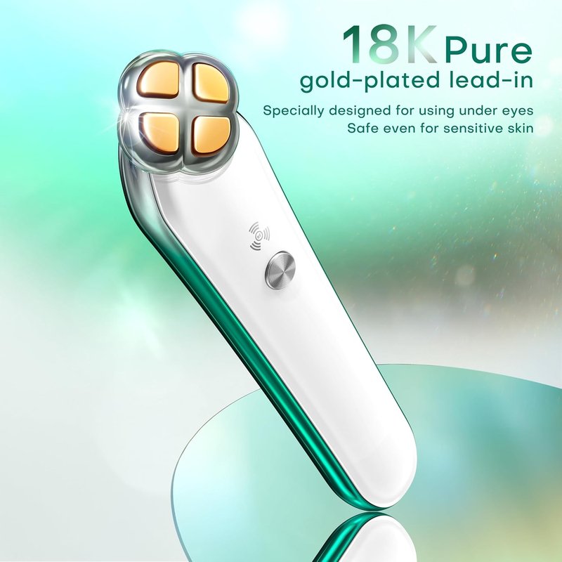 Skiennix 2-in-1 RF Microcurrent Eye Device - Professional Eye Care for Puffiness & Fine Lines