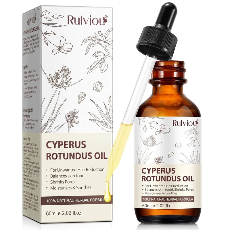 Cyperus Rotundus Oil - Natural Hair Removal Oil | Gentle & Effective for All Skin Types - 2 fl. oz.