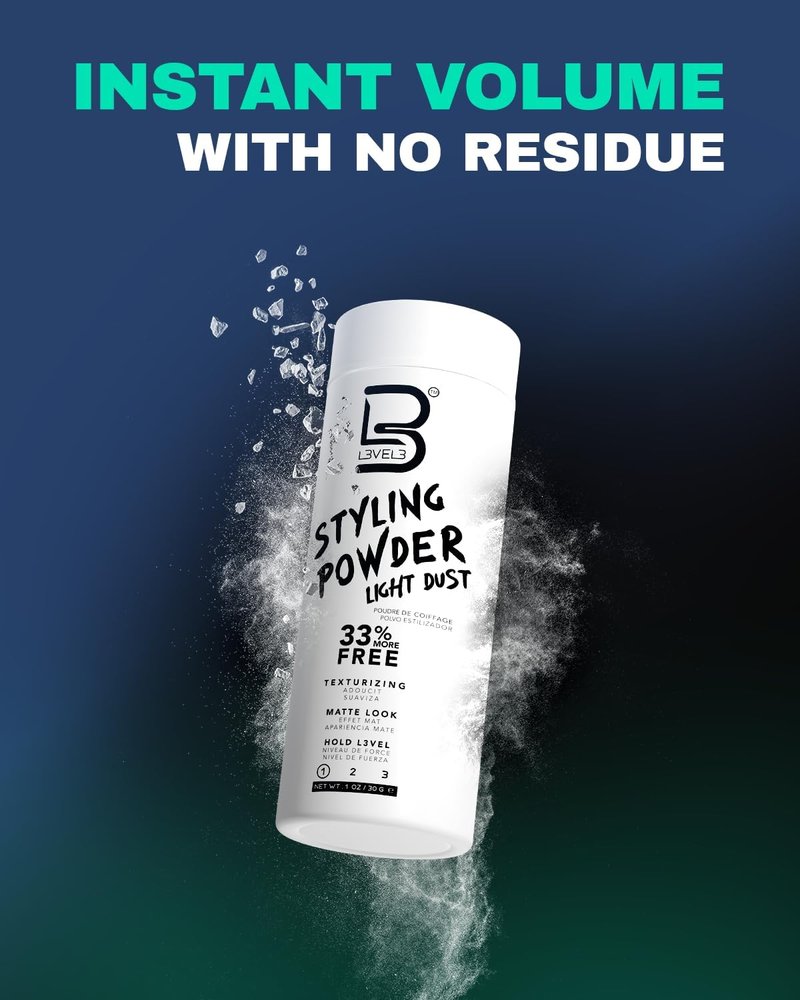 Light Hold Styling Powder - Natural Matte Finish for Texturizing & Volumizing Hair | 30 Grams