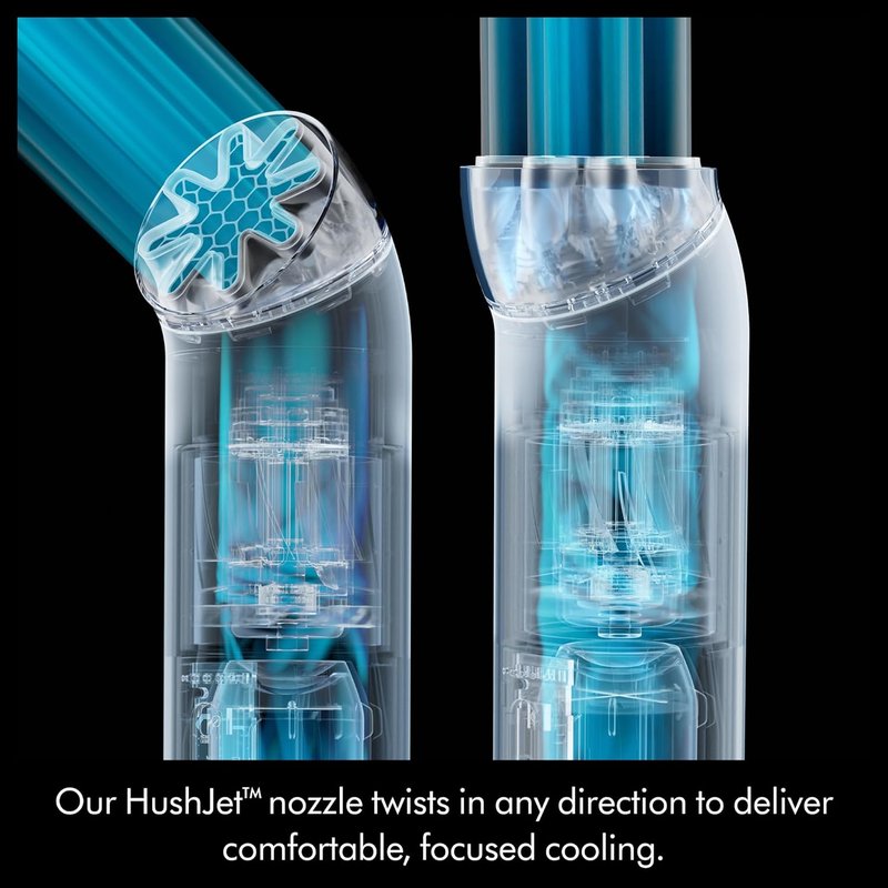 Dyson HushJet™ Mini Cool Fan - Stylish Stone & Blush Design for Ultimate Comfort