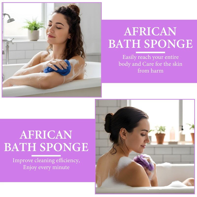 6 Pcs Bath Gloves for Shower Exfoliating, Deep Cleansing Body for Dead Skin Removal, Exfoliating Shower Bath Gloves Back Scrubber Set for Beauty Spa Massage Skin Shower Body Scrubber, Men Women