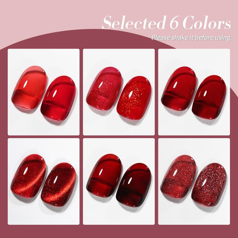 BORN PRETTY 7ML 6Colors Gel Nail Polish 20251222B