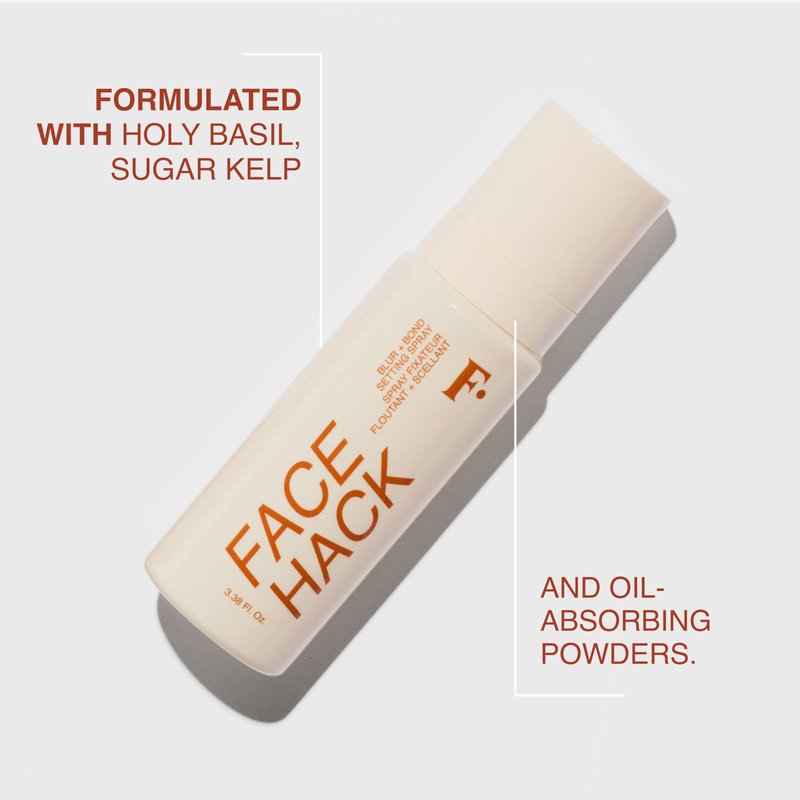 Freck FACE HACK Blur + Bond Setting Spray, 3.38oz | Makeup Setting Spray for Blurring Skin, Long-Lasting Hold | Hydrating Oil Control Mist, Alcohol-Free Clean Vegan Formula