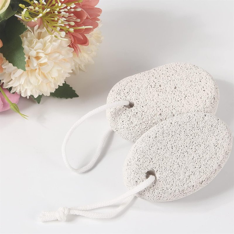 Natural Pumice Stone Set - Effective Callus Remover for Feet & Hands | Exfoliating Pedicure Tools (2PCS)