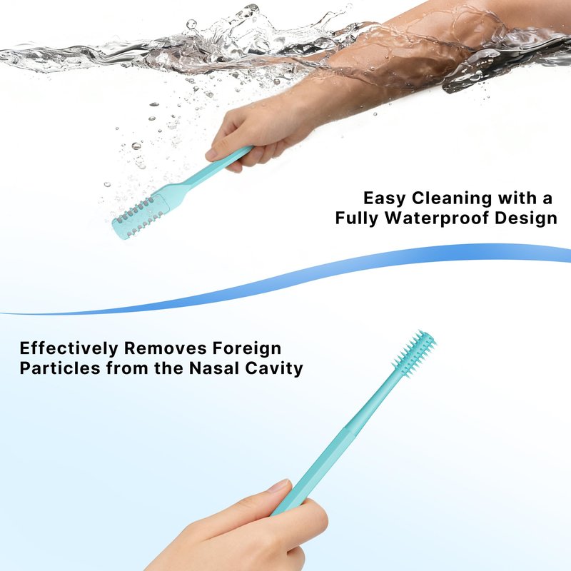 Meonxy 8PCS Nasal Hair Cutter for Women Men, 2026 Upgraded Portable 2-in-1 Nasal Hair Cutter Sticks Double Sided Nose Knife with Soft Cleaning Brush