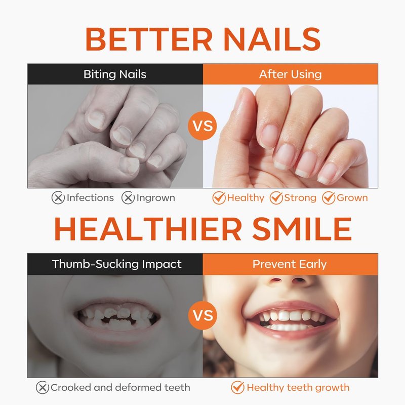 modelones Nail Biting Prevention for Kids New Thumb Sucking Deterrent Bitter No Bite Nail Polish Stop Biting Nails Repair for Damged Nails Care 0.46 fl oz