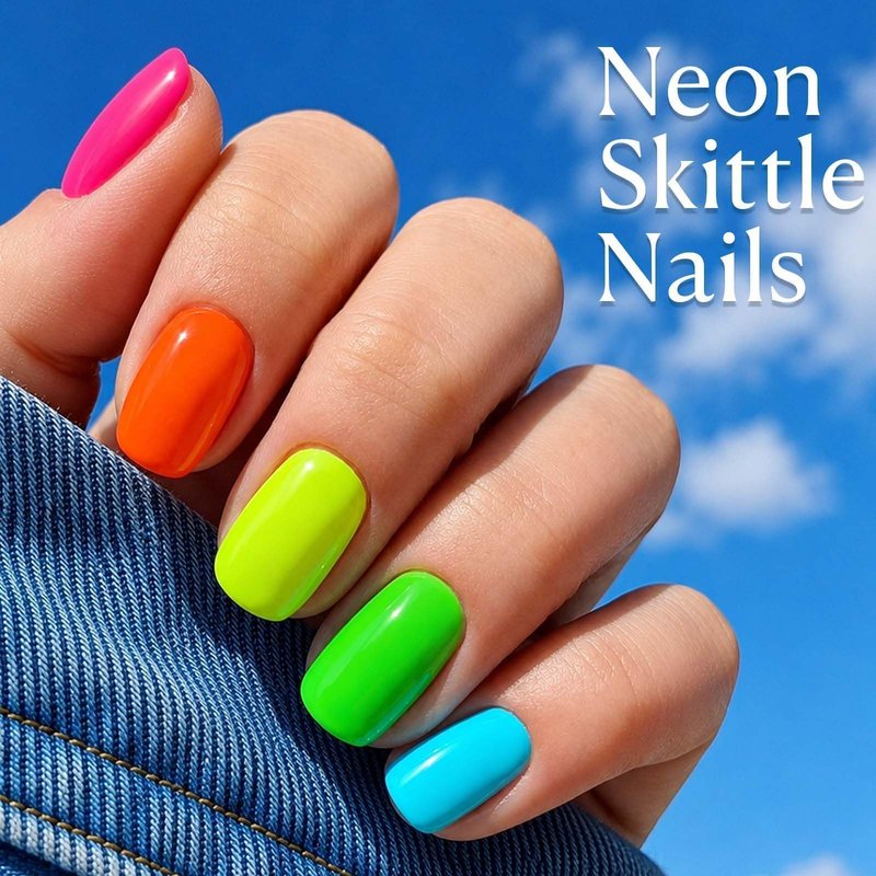 AzureBeauty 6 Colors 15ml HEMA Free Neon Purera Gel Nail Polish Set, Same Color Bottles Soak Off UV LED Gel Polish Kit DIY at Home Manicure Salon Gifts, Summer Green Yellow Orange Hot Pink Blue Purple