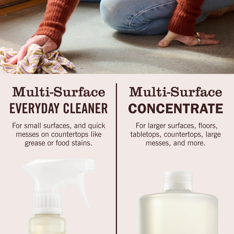 Mrs. MEYER'S CLEAN DAY Multi-Surface Everyday Concentrate, Rain Water Scent, 32 Fl Oz Bottle