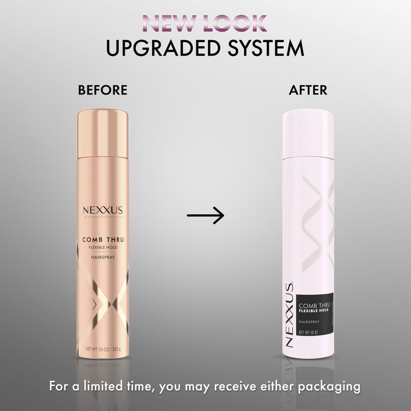 Nexxus Styling Spray Comb Thru Finish Flexible Hold Hairspray Powered by STYLEPROTECT Technology 10 oz