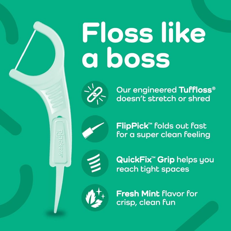 Micro Mint Dental Floss Picks - 90 Count | Pack of 3 for Fresh Breath & Healthy Teeth
