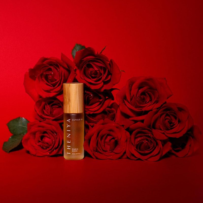 Regine Switzerland Cuticle Oil - Strengthening & Hydrating Vegan Formula with Jojoba & Vitamin E | 5mL Roll-On (Rose Fragrance)