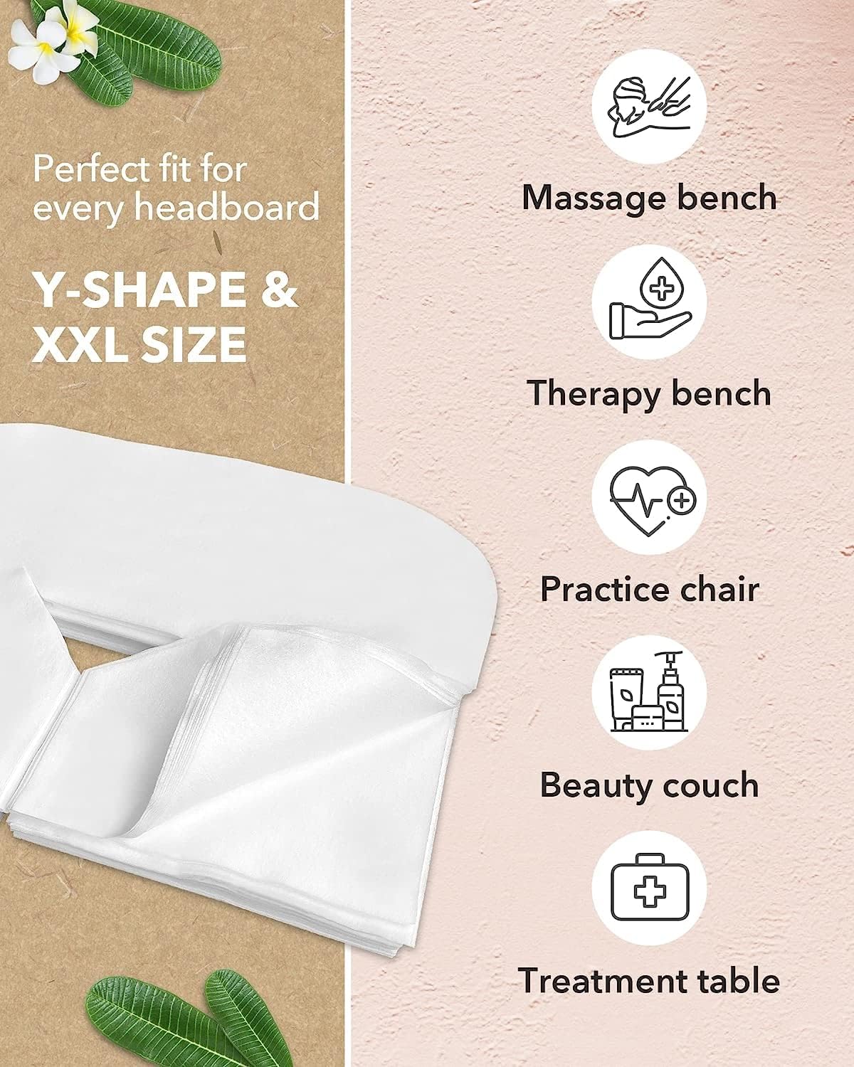 Zen Premium Disposable Face Cradle Covers - Ultra Soft Medical-Grade Fleece for Massage Tables & Chairs | 200 Count, 60 GSM