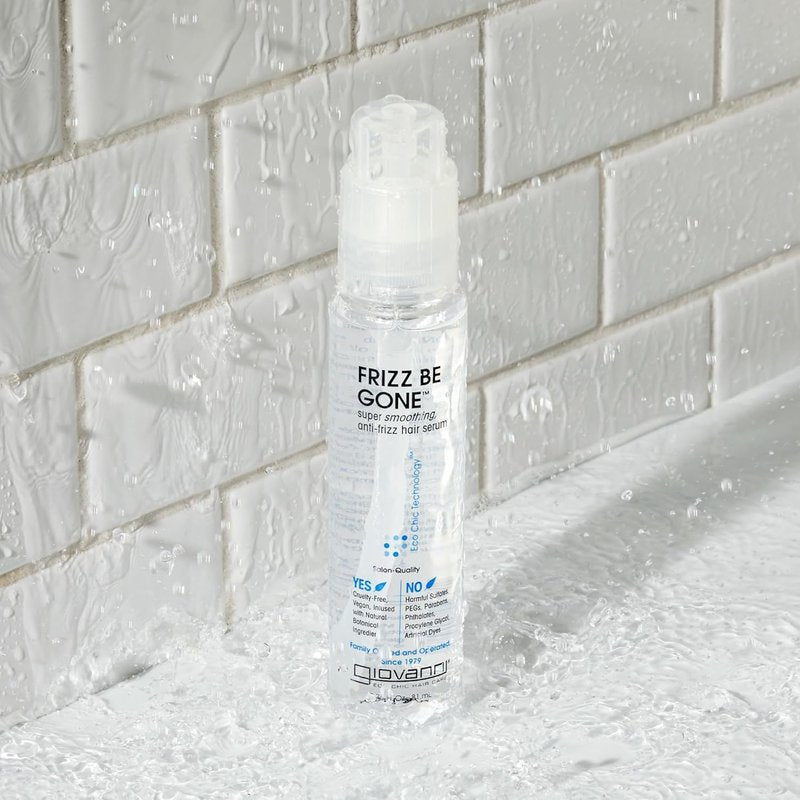 GIOVANNI ECO CHIC Frizz Be Gone Hair Serum - Anti-Frizz, Adds Shine & Seals Color | 2.75 oz