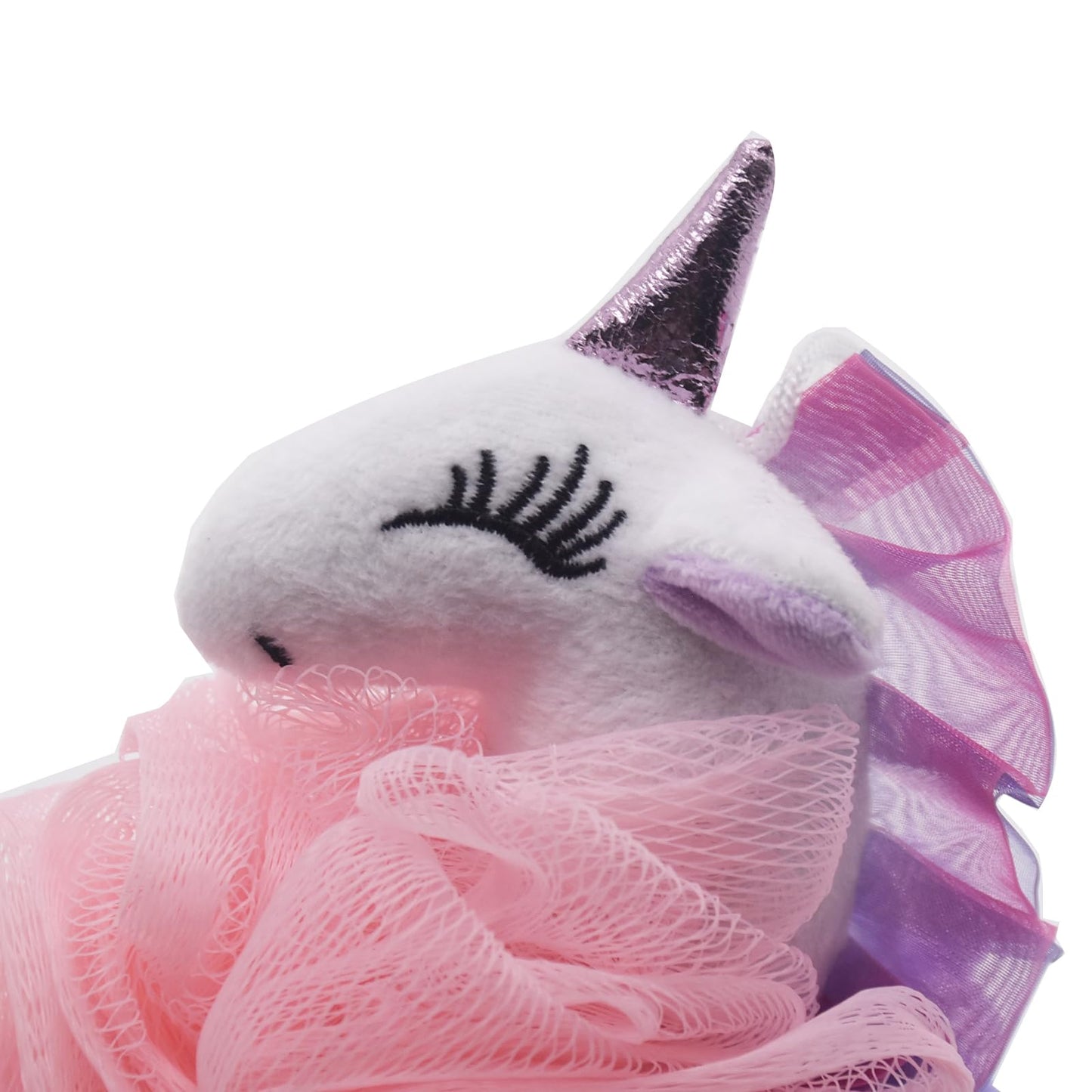 Cute Animal Bath Loofahs Sponge Pouf Mesh Body Scrubber Shower Exfoliating for Women Kids Girls Boys