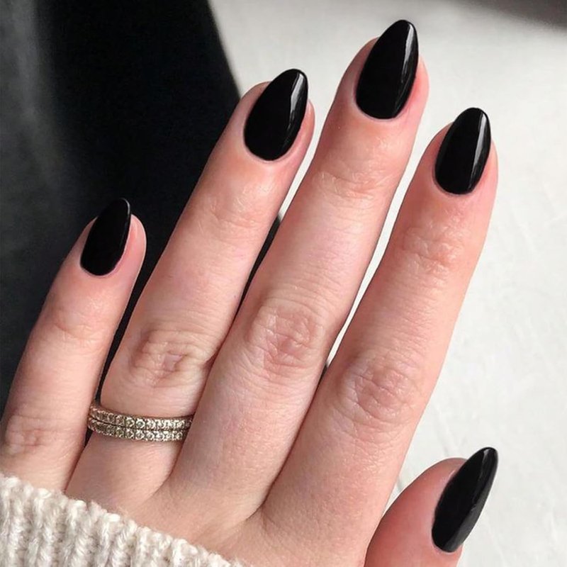 Press On Nails - Almond Short Stick-On Nail Kit | 30 Pcs in 15 Sizes for Effortless Style