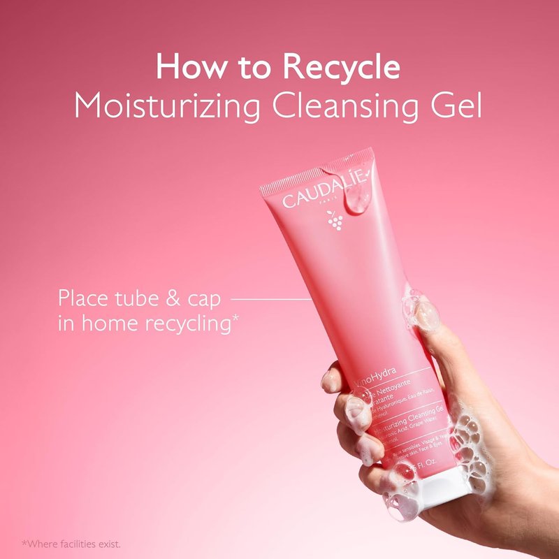 Caudalie VinoHydra Cleansing Gel - Gentle Face Cleanser with Hyaluronic Acid | 150 mL