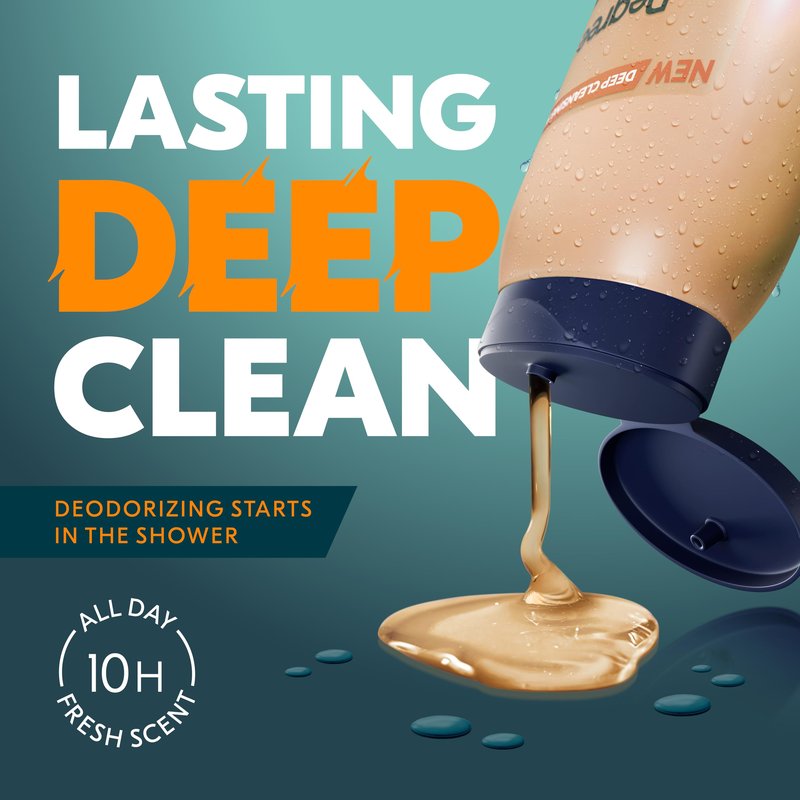 Degree All Day Fresh Body Wash Fresh Citrus Deep Cleansing 20 oz
