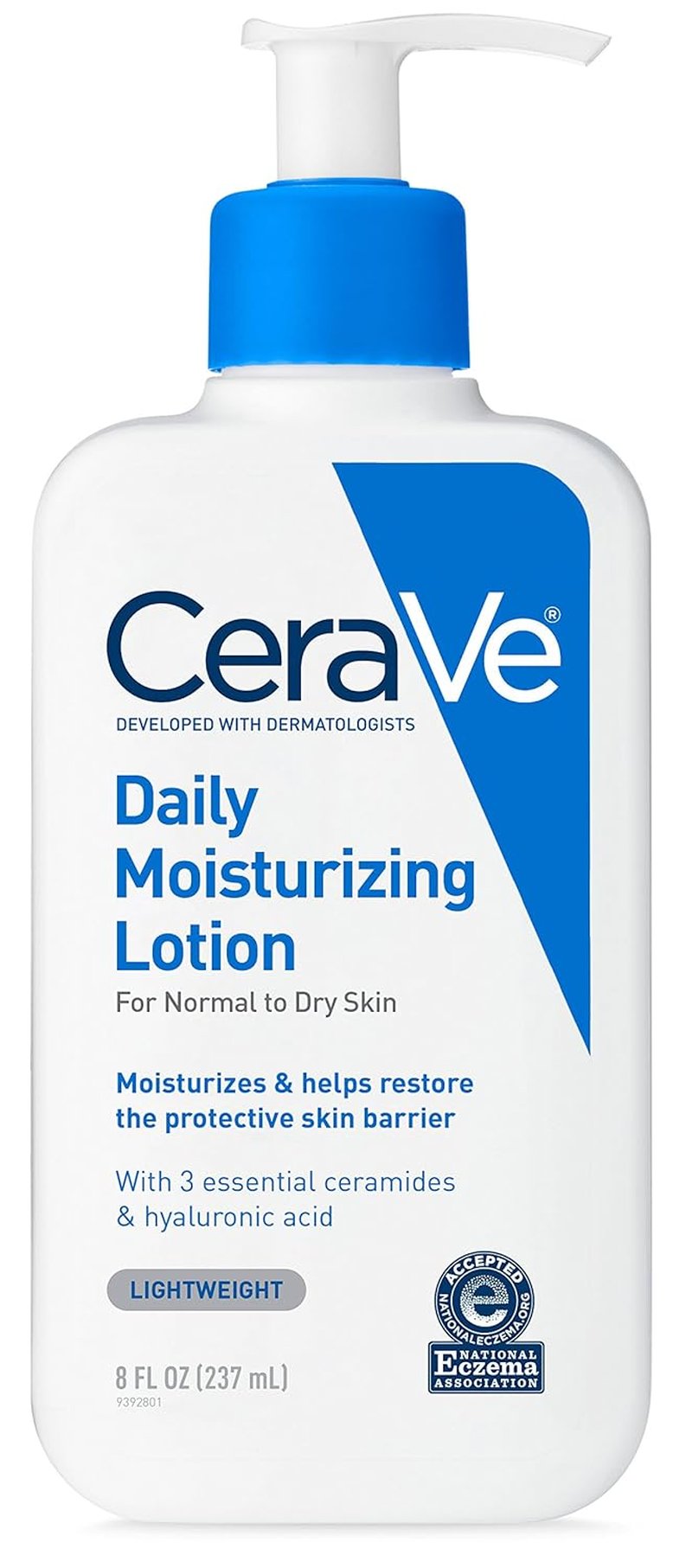 CeraVe Daily Moisturizing Lotion - Hydrating Face & Body Lotion with Hyaluronic Acid | 8 Ounce | Fragrance-Free
