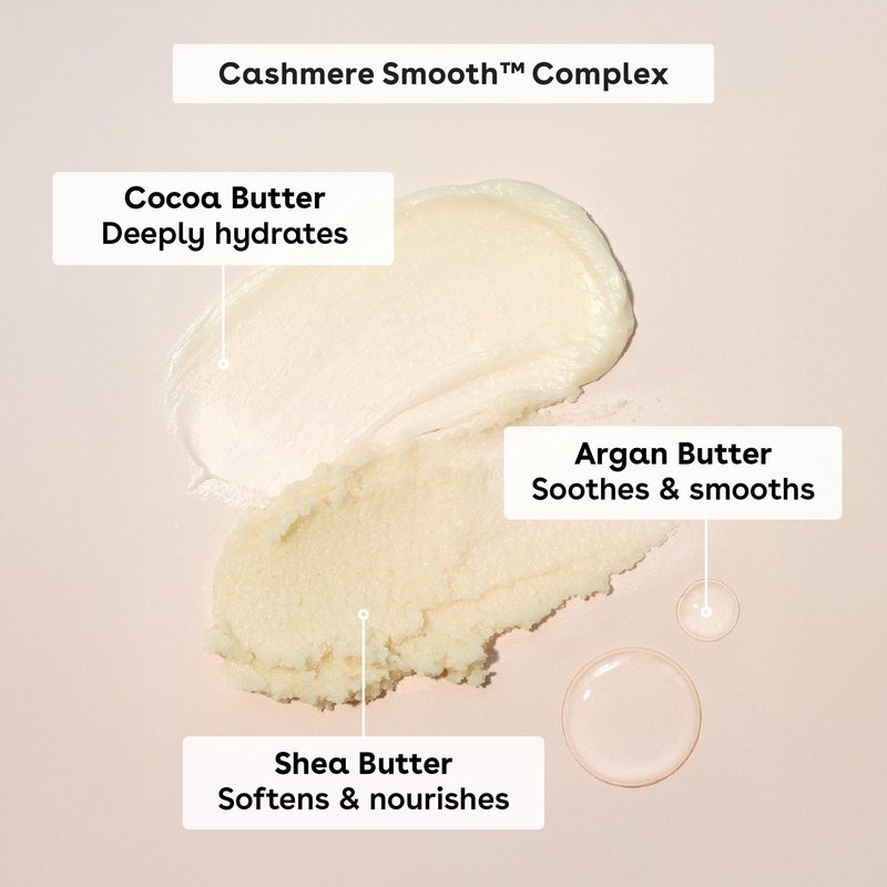 eos Cashmere Skin Collection Pre-Shave Scrub - Vanilla Cashmere, Exfoliating Body Scrub, Hydrating, Shea Sugar, 7 fl oz