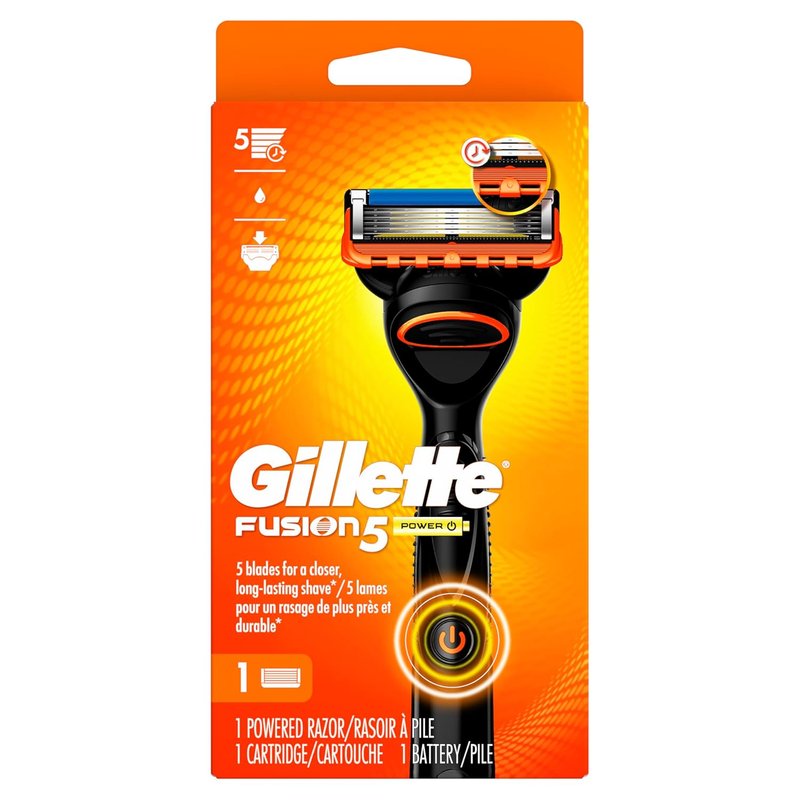 Gillette Fusion5 Power Razor for Men - Precision Shaving Handle with 1 Blade Refill