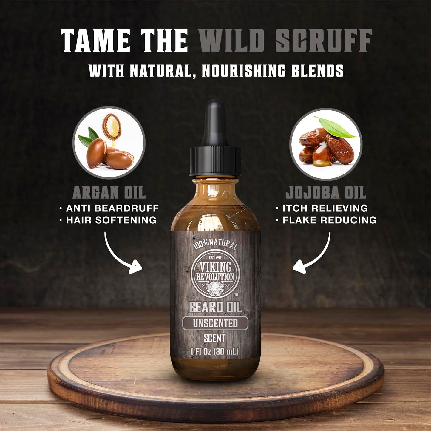Viking Revolution Beard Conditioner Set | Ultimate Grooming Kit for Men - Softens, Smoothes & Soothes Itch