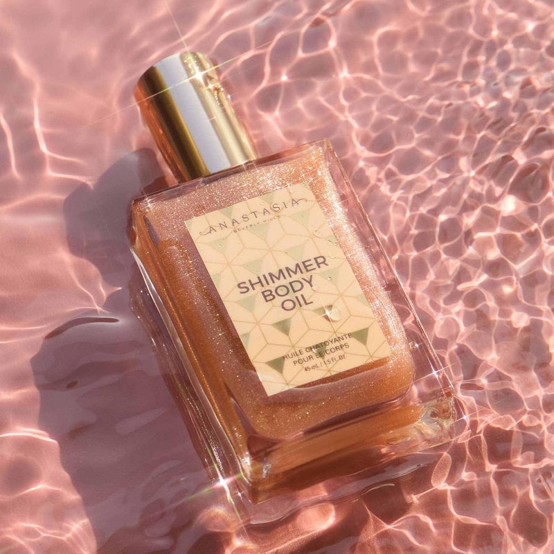 Anastasia Beverly Hills Shimmer Body Oil - Lightweight Glow Oil for Radiant, Silky Skin | Rose Gold