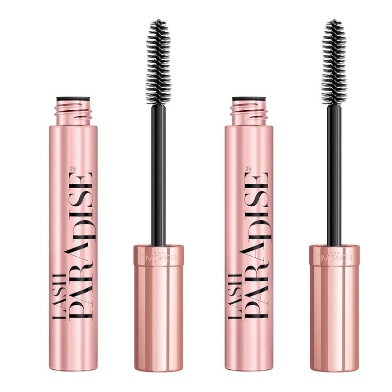 L'Oreal Paris Voluminous Lash Paradise Mascara - Intense Length & Voluptuous Volume, Mystic Black, 0.25 Fl Oz (Pack of 2)