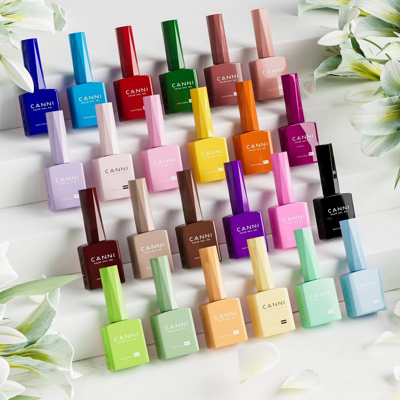 CANNI CC1 30Pcs 9ML Hema-free Gel Nail Polish Set, Black Pink Nude Red Blue Green Gel Polish Kit Color Soak Off LED Nail Gel Polish Set Nail Art Starter Manicure Salon DIY at Home