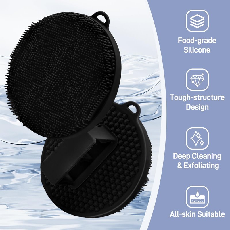 GEENOA Silicone Body Scrubber in Round Shape